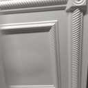 LEVOWAY 12-Pack PVC Drop Ceiling Tiles, 24 x 24in White 2'x2' Glue Up Ceiling Panel Cover 48 Sq.Ft