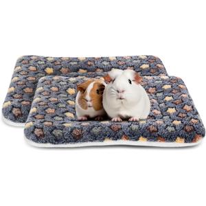 2 Pack Guinea Pig Bed - 10 x 13 Inch Guinea Pig Pee Pads Bedding - Washable and Thickness Upgrade (Dark Blue, M)
