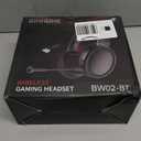 BINNUNE Wireless Gaming Headset  2.4GHz Low-Latency USB Dongle + Bluetooth, 50mm Drivers 7.1 Surround, Noise-Cancelling Mic, 40H Battery  Over Ear Wireless Headphones for PS5, PC, Laptop, Red (Black)