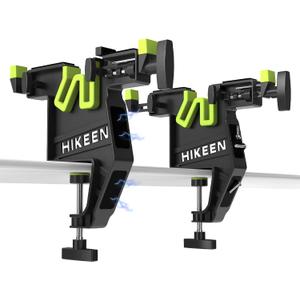 Hikeen Ski Snowboard Vises for Tuning, Adjustable Stable Snowboard Vice Grips,Ski Tuning Vise with Non-Slip Rubber Pads for Waxing in Horizontal Vertical & 45 Working Positions, 2 Pieces Set