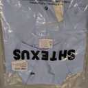Shtexus Men's Long Sleeve Dress Shirt Button Down Wrinkle Free Blue (Blue, S)