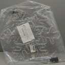 DBFAIRY 27" Christmas Big Snowflake Hanging Lights Outdoor Christmas Lights Plug in Window Snowflake Sculpture Light with Long 16.8ft Leading Cable for New Year Wall Window Porch Decor (Warm White-27")