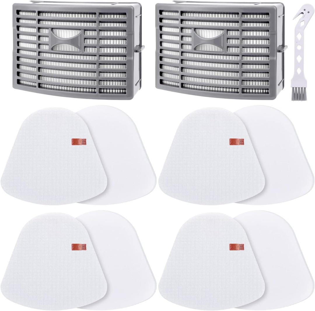 Leadaybetter Filter Replacement for Shark Navigator NV586 NV585 NV580 NV581 NV581Q Powered Lift Away DLX Upright Vacuum Cleaner Filters, Compare to Part # XFFT580 & XHEP580