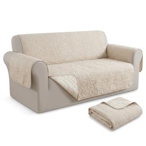 Famhaven Quilted Sofa Slipcover – Reversible Couch Cover Protector with Polka Dot Pattern, Furniture Guard for Dogs, Pets & Kids – Beige / Cream, 
Product Dimensions	74"D x 117"W x 0.25"H