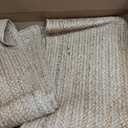 FRELISH DECOR Handwoven Jute Area Rug - 4x6 Feet Natural Yarn - Rustic Vintage Beige Braided Reversible Rectangular Rugs for Bedroom - Kitchen - Living Room - Farmhouse (4' x 6')