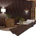 BUBOS Acoustic Wood Wall Panels,2 Pack 94.49 x 12.8 Wood Slat Wall Panels,Soundproof Wall Panels for Living Room,Bedroom,Kitchen & Offices