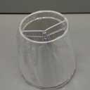 Small Lamp Shades Set of 2, White Clip On Lamp Shades for Table Lamps-4" Top x 5" Bottom x 6" High, Mini Barrel Fabric Lampshades for Table Chandeliers Sconce Wall Floor Lamp Replacement