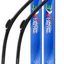 Quiet Front Windshield Wiper Blades 26 inch and 22 inch Set of 2, OEM Quality All-Season Windshield Wipers, U&J-Hook for My Car/Automotive Replacement, Easy to Install OEM Replacement Parts