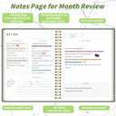 Monthly Planner 2025-2027, July 2025 - June 2027, 2 Year Calendar 2025-2027 Monthly Planner, 7.5" x 10", 24 month Calendar With Goals To Do List, Habit Tracker Suitable for Schools & Offices & Home, Green