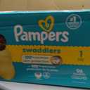 Pampers Swaddlers Diapers, Size 1 (8-14 lbs), 96 Count, Absorbent, Keeps Baby Dry and Comfortable, Skin Safe Disposable Baby Diaper