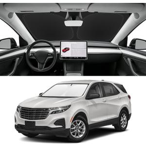 Custom Fit Windshield Sun Shade for Chevy Equinox 2018-2025 (Not for Equinox EV), Blocks UV & Heat, Front Window Sunshade Accessories, Easy Fold & Store Keep Your Car Cooler