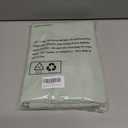 LAMIT Short Linen Curtains 40 Inch Length 2 Panels for Kitchen, Semi Sheer Light Filtering Panels Rod Pocket Neutral Privacy Protected Drapes for Basement/Window, 42 x 40 Inch, Light Green