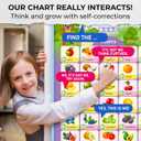 QUOKKA Educational Toys for Kids 5-7 Year Old - Set of 4 Vertical 4 Learning Wall Chart for Toddlers Age 3 4 6+ - Interactive Speech Therapy Poster Boy Girl - Autism Puzzle Game 8-10-12