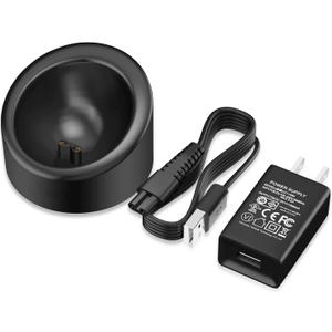 Manscaped Charging Dock Replacement Compatible with Manscaped Lawn Mower 3.0/2.0 Electric Groin Hair Trimmer and The Weed Whacker Nose and Ear Hair Trimmer Power Supply Charger Adapter Cord