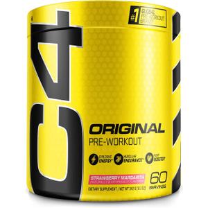 C4 Original Pre Workout Powder Strawberry Margarita | Vitamin C for Immune Support | Sugar Free Preworkout Energy for Men & Women | 150mg Caffeine + Beta Alanine + Creatine | 60 Servings C4 Original Pre Workout Powder Strawberry Margarita | Vitamin C for Immune Support | Sugar Free Preworkout Energy for Men & Women | 150mg Caffeine + Beta Alanine + Creatine | 60 Servings