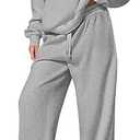 PRETTYGARDEN Womens Casual Two Piece Sets Fall 2026 Outfits Quarter Zip Sweatshirts Straight Leg Pants Sweatsuits Tracksuit Mint Size L