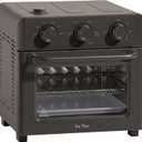 Our Place Wonder Oven | 6-in-1 Stainless Steel Air Fryer Toaster Oven Combo with Basket, Rack, Pan & Tray | Compact 13 QT Countertop Capacity - Toast, Roast, Bake, Reheat, Broil & Steam | Char, 13 Quarts
