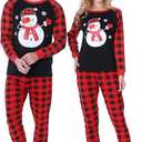 Benaive Matching Family Christmas Pajamas Set Boys Girls Holiday Pjs for Women Men Sleepwear