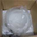 Diameter 7.87 Inch, Height 6.88 Inch,E26 Base 1-5/8 Inch Fitter,Double Hole White Glass Spherical Lampshade For Pendant lLmps And Floor Lamps