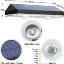 Solar Fence Lights Outdoor - Warm White & RGB 6 Color, Dusk to Dawn Solar Deck Light, Solar Lights Outdoor IP65 Waterproof, Garden Lights for Outside/Backyard/Railing/Step/Patio/Wall (12 pack)