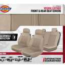 Genuine Dickies 3-Piece Tan Peterson Vegan Leather Front & Rear Seat Covers