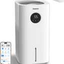 Powerscale MF6 Evaporative Humidifier for Bedroom & Large Room, No White Dust, 1.8 Gal / 6L Top-Fill Tank, Mist-Free 700mL/h, Quiet, Filter Dry Function, Electrolysis Self-Clean Cycle, WiFi Control