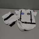 Newborn Infant Baby Boys Girls Astronaut Costume Toddler Police Uniform pirate Outfit Prince Doctor Costume (6-12 Months, Astronaut Short White)