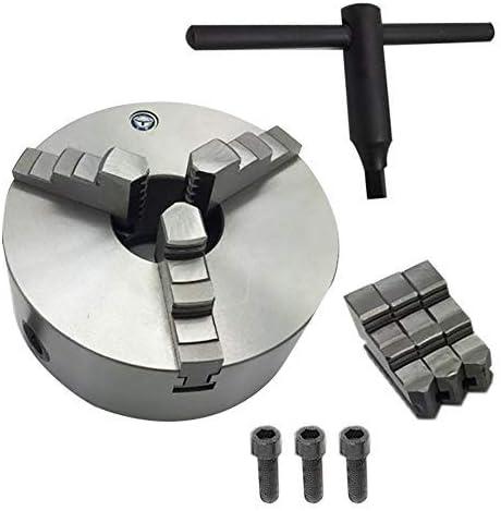 3 Jaw Lathe Chuck Manual Chuck 3" K11-80 Self-centering Lathe Drilling Part 80mm Total 2 Set of Jaws