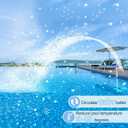Pool Waterfall Spray Fountain - Above Ground Pool Decoration, Adjustable Aerator for Cool Warm Water Temperatures, Backyard Decor
