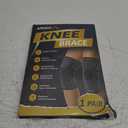 APEXUP Compression Knee Brace for Women, Copper Compression Sleeve for Knee Support, Arthritis Pain Relief, Meniscus Tear, ACL, Running (Medium, Dark Grey+Purple)