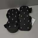 Epoxy Floor Spiked Shoes Fully Assembled Gunite Spiked Shoes with 3/4" Short Spikes for Garage Floor Epoxy, Overlays, Cover Installation, 1 Pair (Black, Large Size)