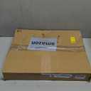 Adjustable Height Aluminum RV Step, Stable Foldable Platform Step Stool, Supports Up to 1,000 lb, Non-Slip Rubber Feet and Platform Mat, Easy to Carry (Black)