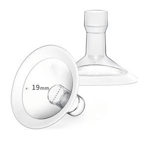 19mm Oval Pump Flanges Compatible with Medela Breast Pump, Replacement Parts Compatible with Pump in Style, Symphony, Swing Maxi Harmony and Personalfit Flex