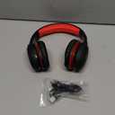 Kids Bluetooth Headphones, 60 Hours Playtime, Bluetooth 5.4 Kids Headphones Wireless, Type-C Fast Charging, 85/94dB Volume Limited, Foldable Toddler Wireless Headsets with Mic-Black Red