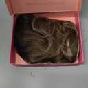 PANEWAY Hair Topper for Women 20 Inch Wavy Synthetic Fiber Topper with Natural Waves, Clip-In Hairpiece for Thinning Hair, Adds Volume & Length, Lightweight & Breathable (Highlights Brown with Dark Root)