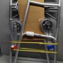 Drive Medical Deluxe Two Button Folding Walker with 5" Wheels