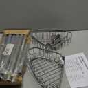 Corner Shower Caddy Tension Pole: Adjustable Rustproof 4-Tier Inside Bathroom Organizer - 47-121 inch Quick Installation Bathtub Shelves for Shampoo Storage - Rod Floor Standing Bath Rack (Silver)