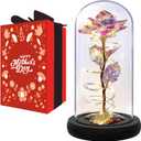 Norcalway Eternal Mothers Day Rose Gifts for Mom - Forever Rose in Glass Dome, A Gift of Lasting Love for Mom