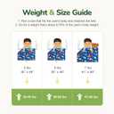 Sivio Weighted Blanket 5lbs, Blue Dinosaur Cooling Weighted Lap Blanket, Breathable Heavy Throw Blankets for Sleeping, Washable, 36"x48"