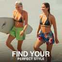 Kanu Surf Womens Darren Stretch UPF 50+ Active Swim and Workout Boardshort (8, Orchid Green)