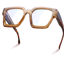livho Oversized 99% Blue Light Glasses for Woman - Rectangle Fashion Glasses for Computer, Chic Preppy Frame - Anti Eyestrain