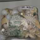 68 Pcs Christmas Tree Balls Ornaments Set Complete Christmas Tree Decorations Glitter Poinsettia Flowers Christmas Ornaments Tree Topper Ribbons Hanging Decor for Xmas Holiday(Champagne Gold)