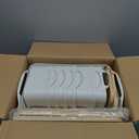 8 Packs Plastic Storage Bins with Lids Storage Organizing Containers Decorative Storage Boxes with Lids for Shelves Closet Desktop Playroom Classroom Office Drawers,White