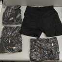 FULLSOFT 4 Pack Biker Shorts for Women with Pockets  5" High Waisted Tummy Control Workout Yoga Running Gym Tennis Shorts (Large-X-Large)