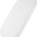 Mecc ecoh Baby Bassinet Mattress, 100% Breathable Cover, Water-Resistant Lining, Oval 30"x15"x2" Fit for Safety 1st/ Delta Children Slumber/Baby Delight Go with Me Slumber Rockin and Moses Basket (White)