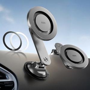 ESR for MagSafe Car Mount, Dashboard Magnetic Phone Holder for Car, 360° Rotation,Car Phone Holder Mount for iPhone 16/16e/15/14/13/12, Galaxy S25, Strong Magnets,Car Accessories(with 2 Mental Rings)