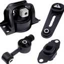 Engine Motor and Transmission Mount Kit Compatible with 2007-2012 Nissan Versa 1.8L & 2009-2014 Nissan Cube 1.8L Transmission, Replace OE A4312 A4318 A4320 A4323 Set of 4