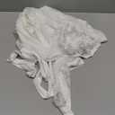 OYOANGLE Women's Long Lace Nightgown Appliques Sheer Mesh Bride Bridesmaids Wedding Kimono Robe White Medium