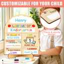 2 x Wooden First Day of School Sign Double Sided Back to School Sign Board
