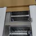 RAMJOY Toaster 4 Slice, Dual Independent Controls, Extra Wide Slot Toasters for Bagel, Bread, Waffles, 7 Shade Settings, 4 Main Functions, Removable Crumb Tray, 1500 Watts, Brushed Stainless Steel